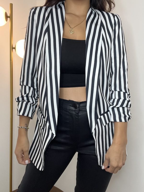 Printed Stripes Blazer - Image 2